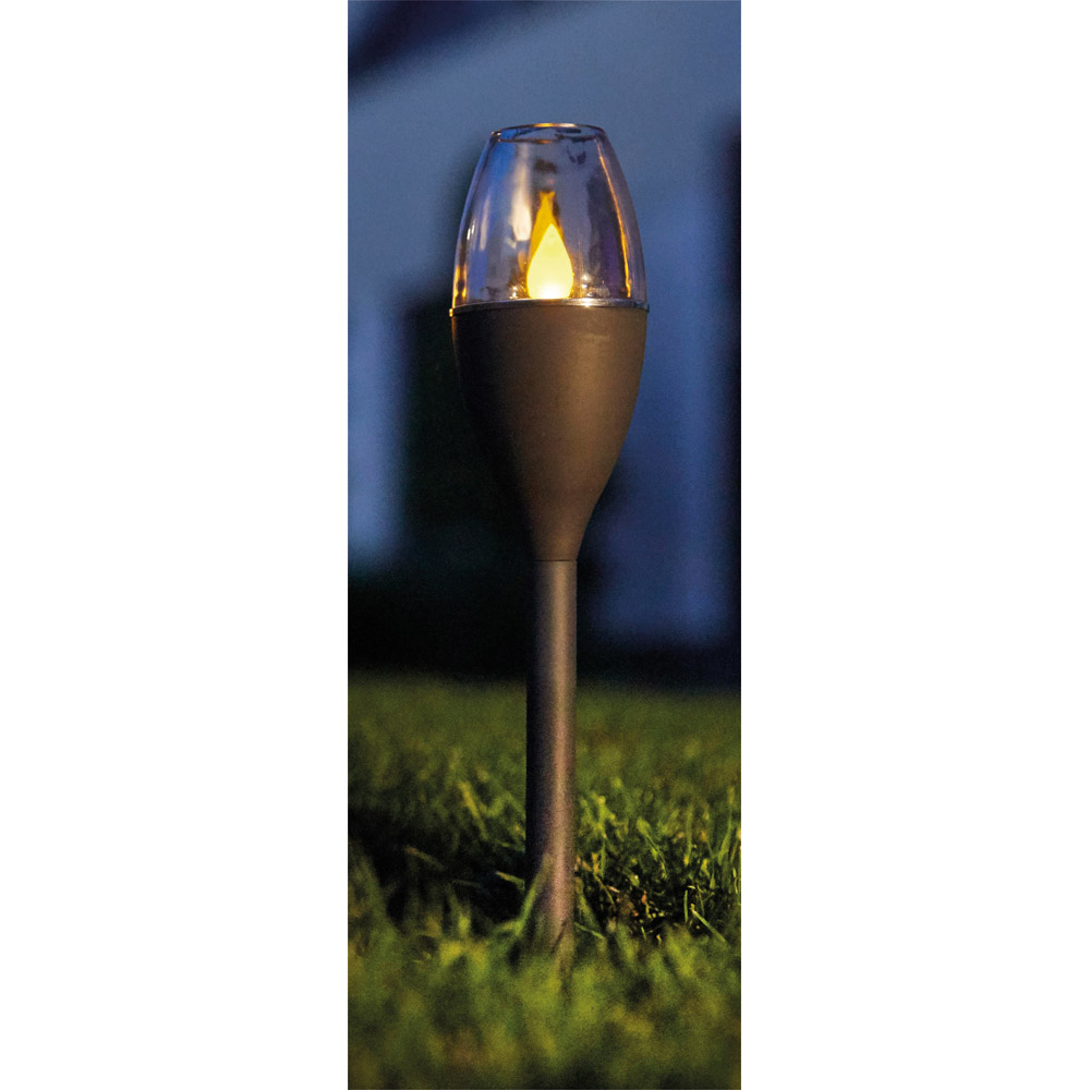 Luxform Jive Mini Flame LED Garden Solar Spike Light Image 5