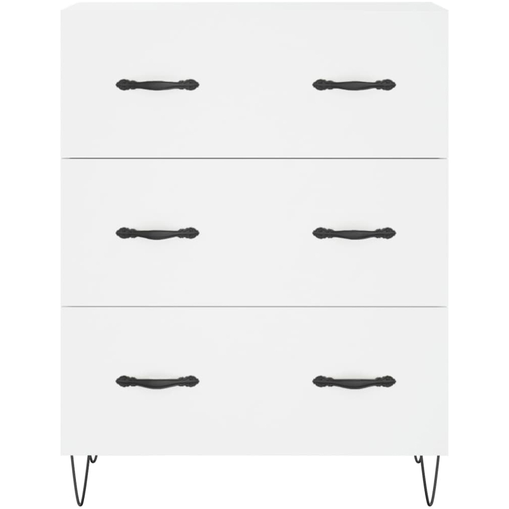 vidaXL 2 Door 3 Drawer White Highboard Image 8