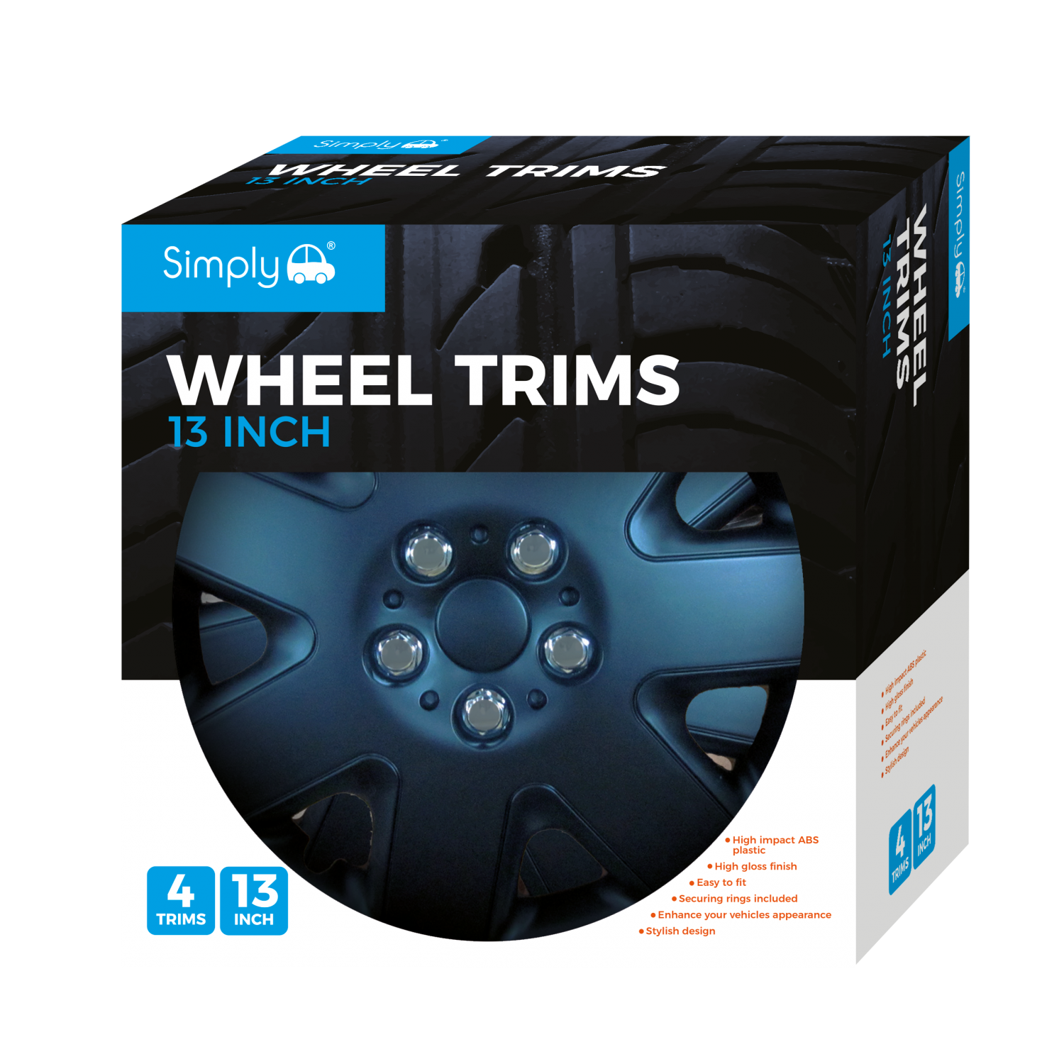 Simply Auto Wheel Trims 13inch Wilko
