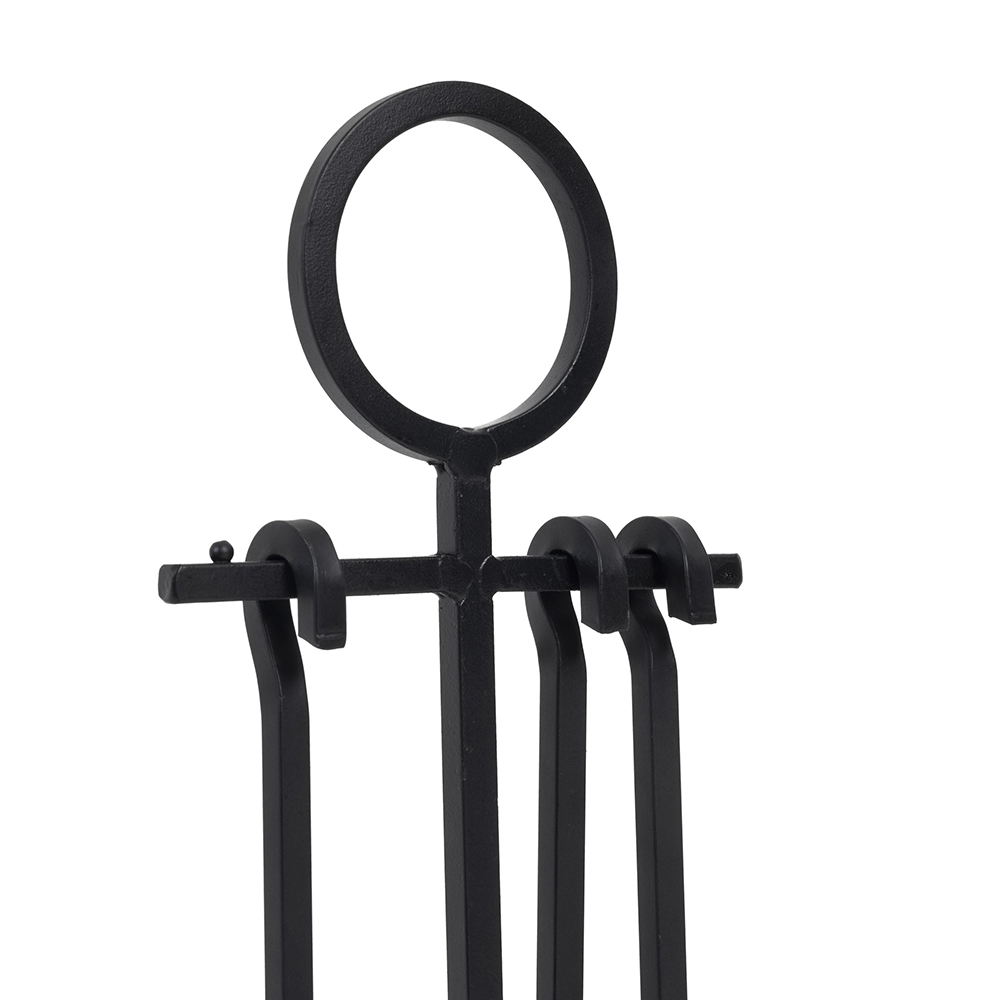 Charles Bentley Paxford Black Fireside Tool Set Image 4