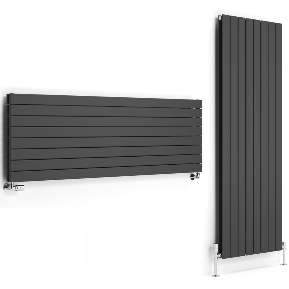 Terma Forte 5555 BTU Metallic Grey Double Panel Radiator 1800 x 588mm Image 3