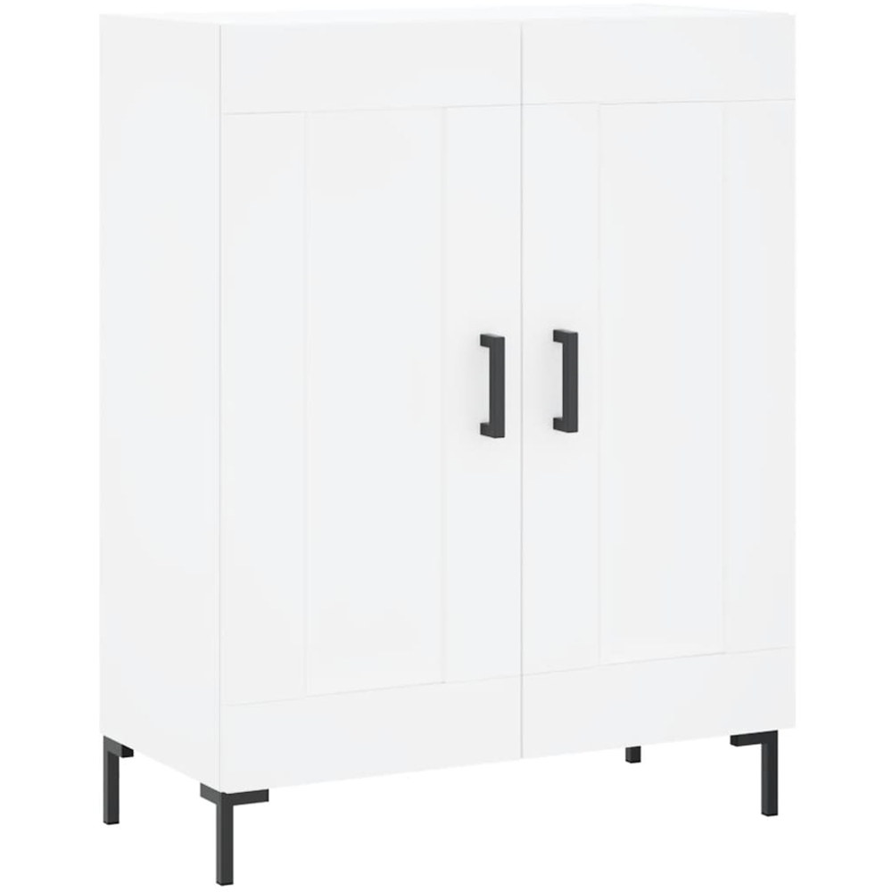 vidaXL 2 Door White Sideboard Image 2