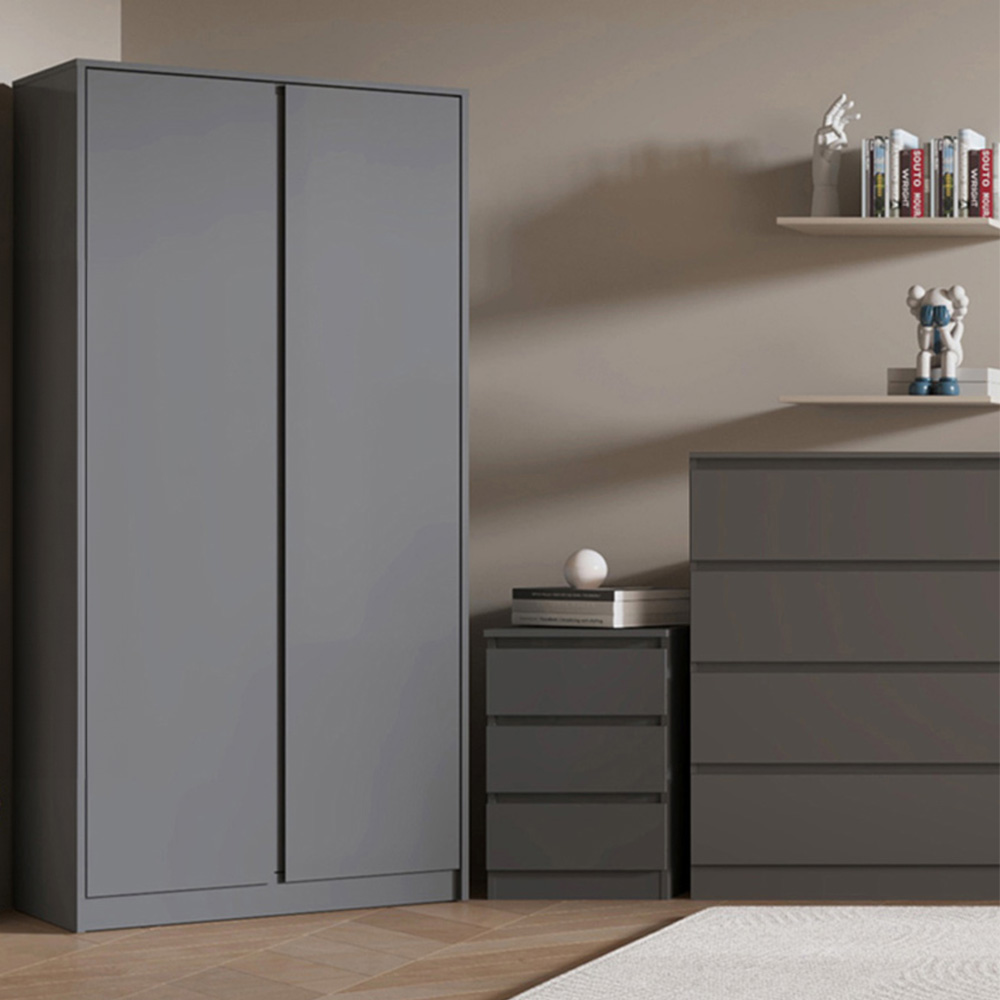 Seconique Malvern Grey 3 Piece Bedroom Furniture Set Image 1
