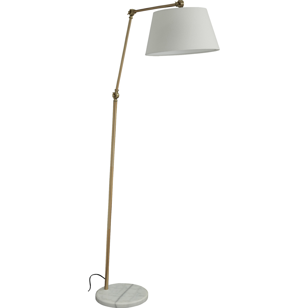 Wilko Gold Effect Adjustable Floor Lamp Image 7