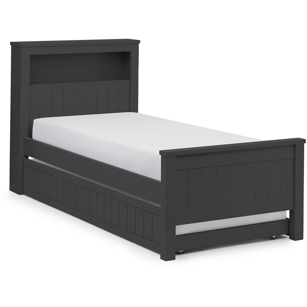 Julian Bowen Maine Single Anthracite Bookcase Bed Image 4