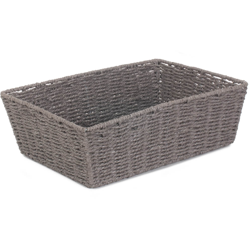 Red Hamper Extra Large Grey Paper Rope Serving Tray Image 1