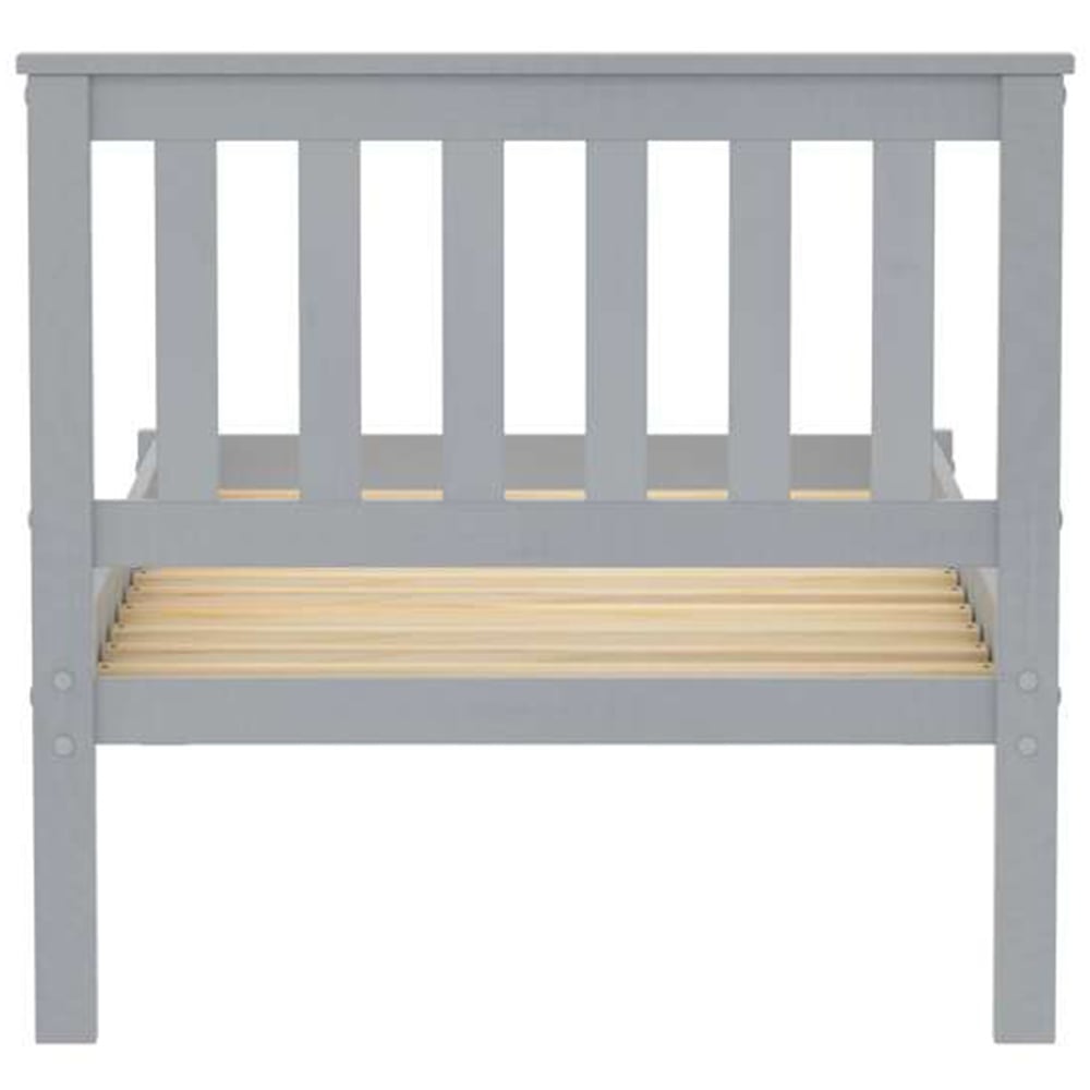 Denver Single Grey Wooden Bed Image 6