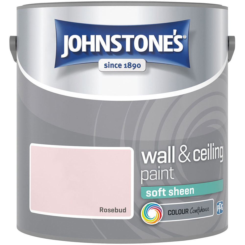 Johnstone's Walls & Ceilings Rosebud Soft Sheen Emulsion Paint 2.5L Image 2