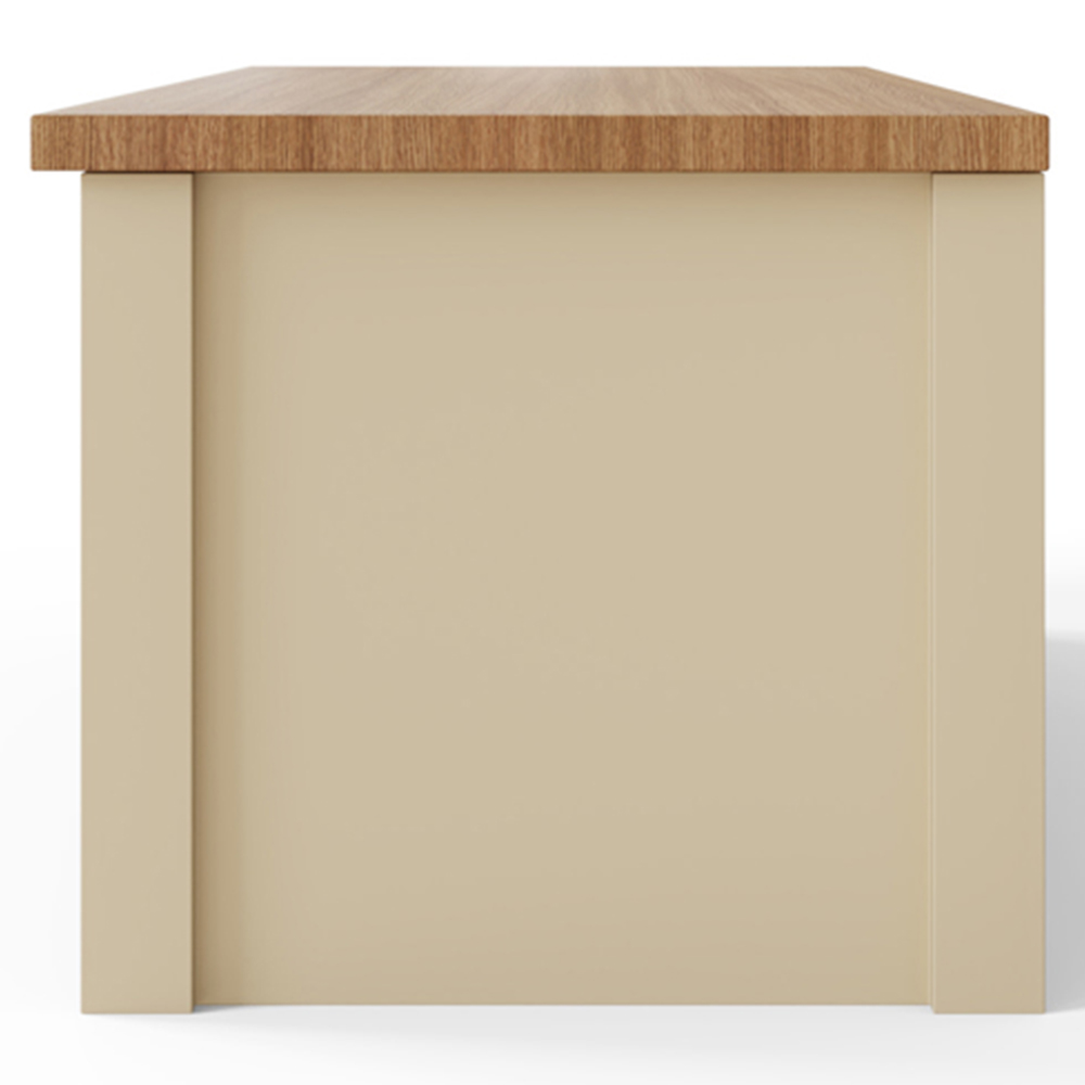 GFW Lancaster Cream Ottoman Storage Bench Image 4