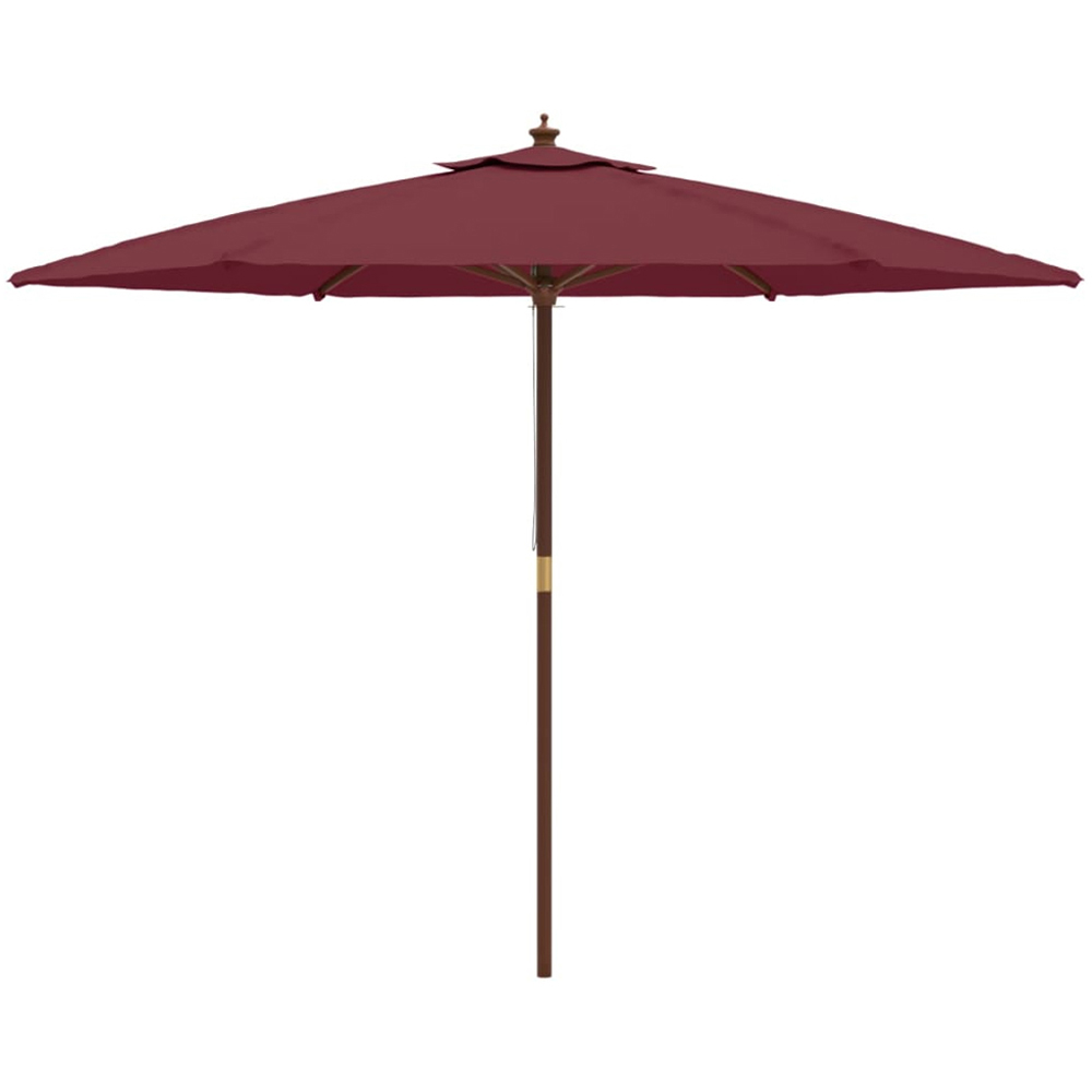 vidaXL Red Garden Parasol 2.4 x 2.9 Image 3