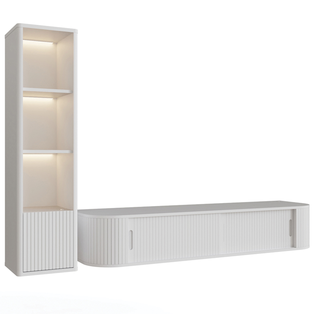 GFW Mateo White 2 Piece Living Room Furniture Set Image 3