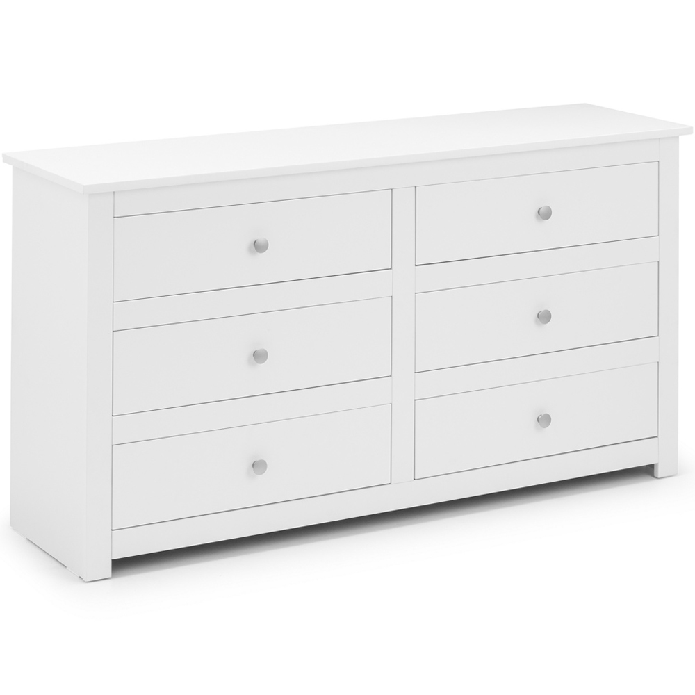 Julian Bowen Radley 6 Drawer Surf White Chest of Drawers Image 2