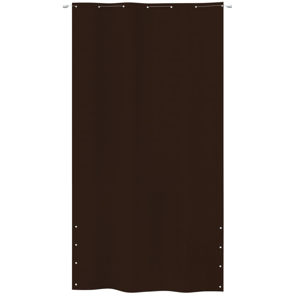 vidaXL 140 x 240cm Brown Oxford Fabric Balcony Privacy Screen Image 2