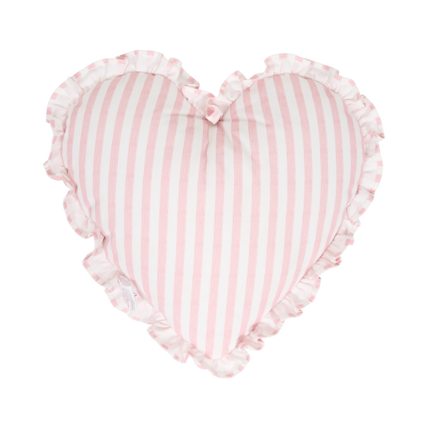 Sweet Kisses Embroidered Heart Cushion Pink Image 3