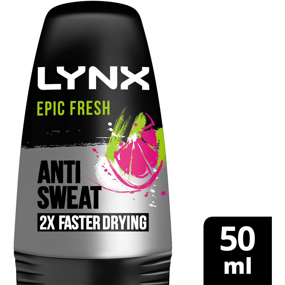 Lynx Epic Fresh Deodorant Roll On For Men 50ml Image 2