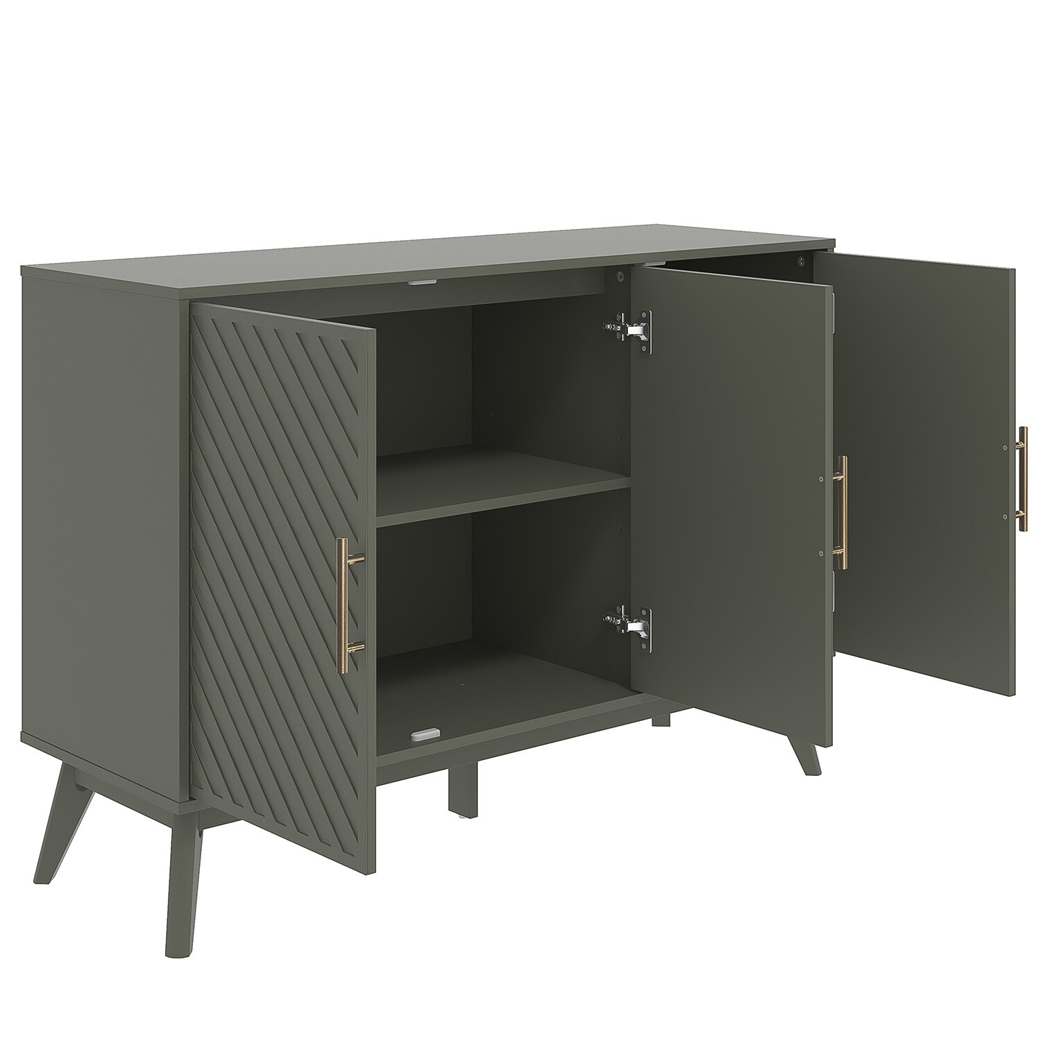 Cora 3 Door Green Sideboard Image 10