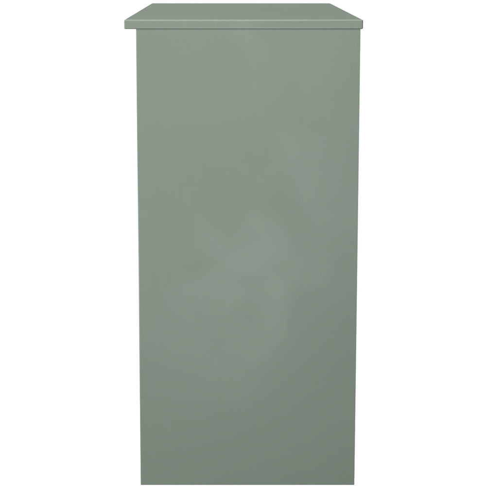 Crowndale Bora 2 Drawer Single Shelf Gold Oak and Reed Green Vanity Image 3