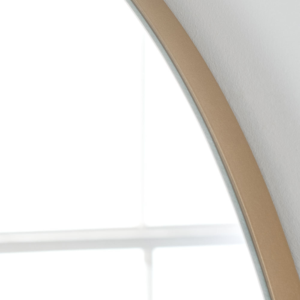 Yearn Gold Arched Full Length Wall Mirror 150 x 60cm Image 3