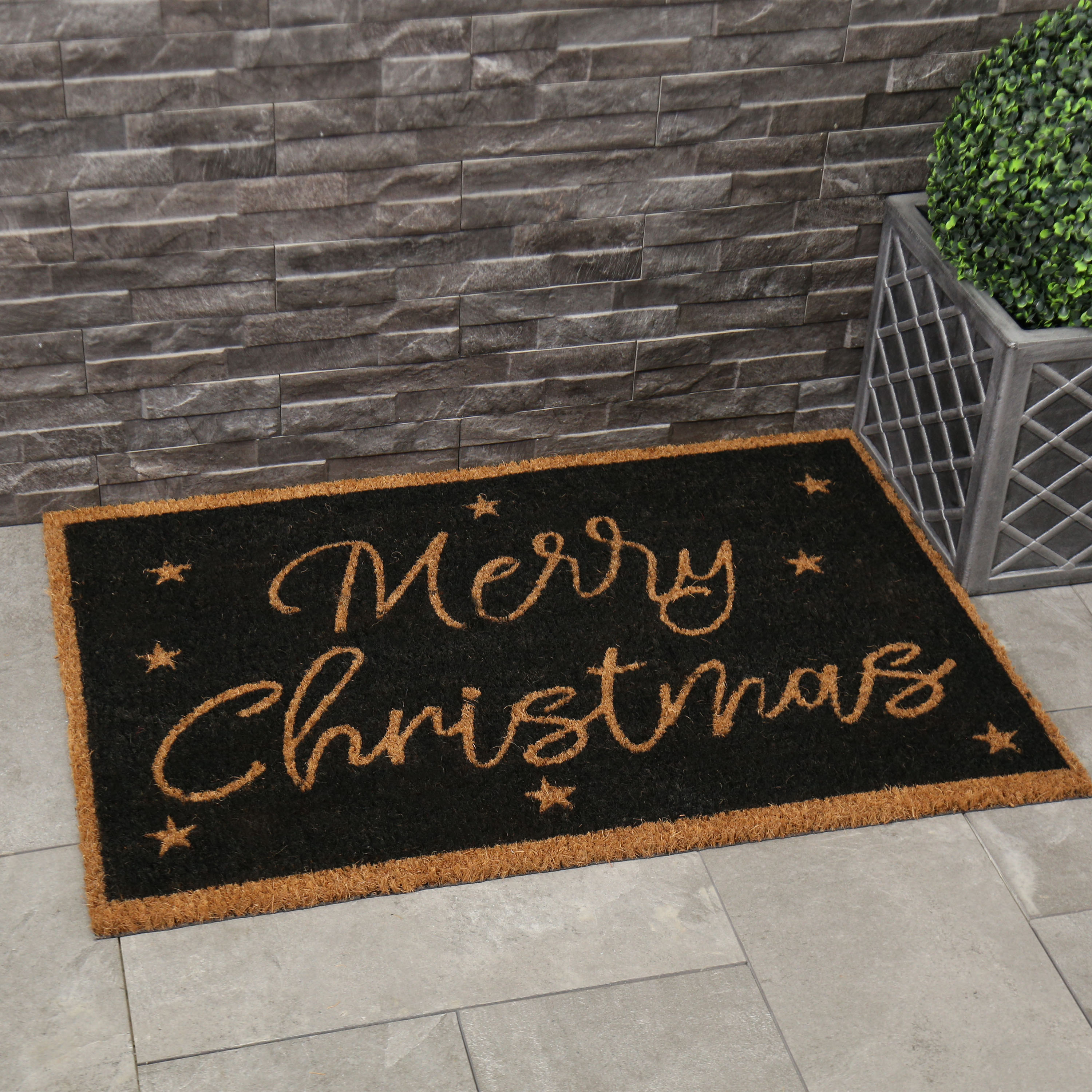Charles Bentley Merry Christmas Coir Doormat 60 x 90cm Image 2
