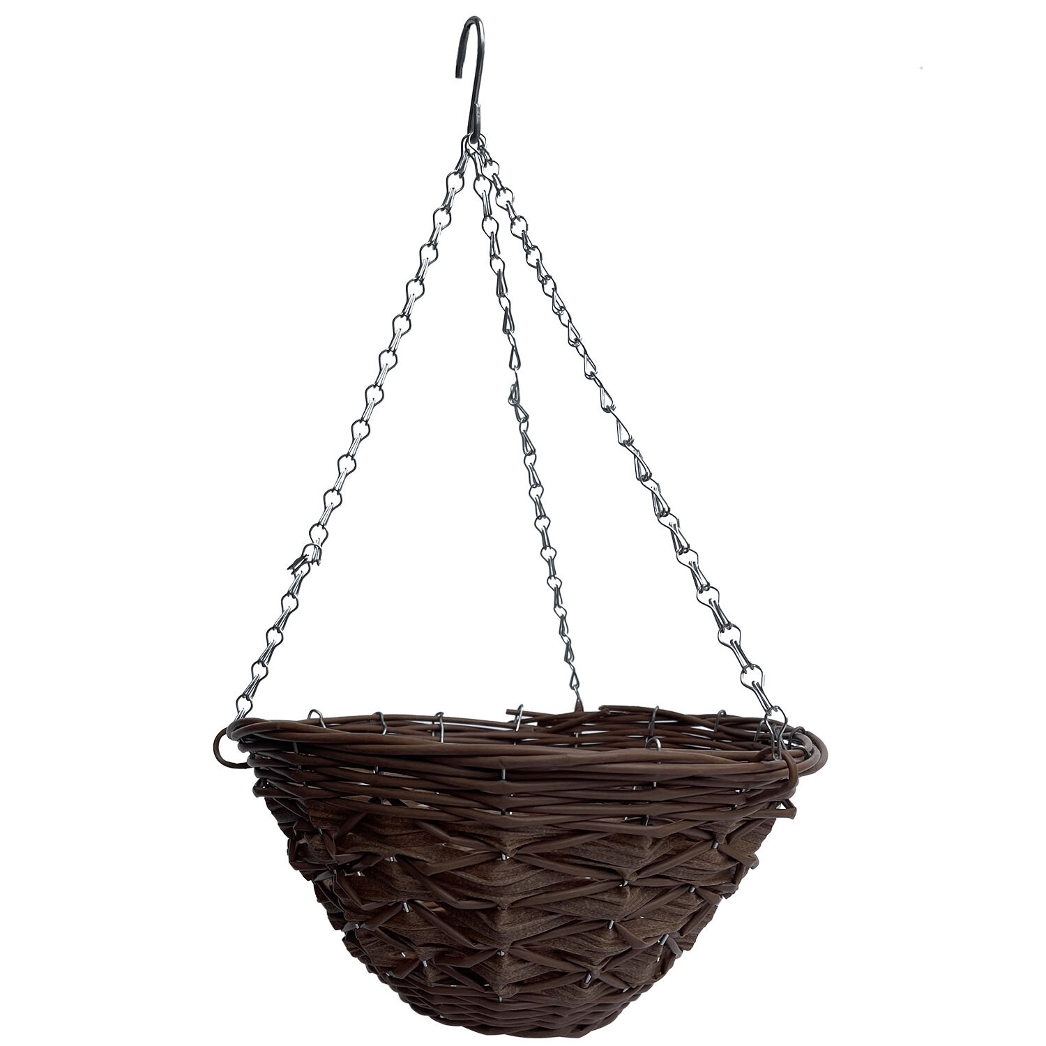 Brown Faux Hanging Basket - Brown Image