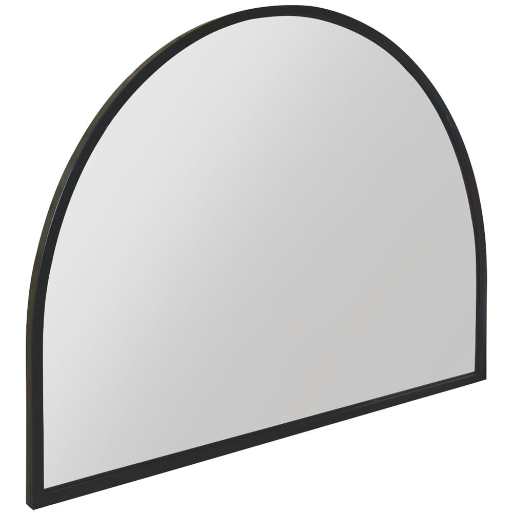 MirrorOutlet The Arcus Black Framed Arched Garden Wall Mirror 125 x 90cm Image 3