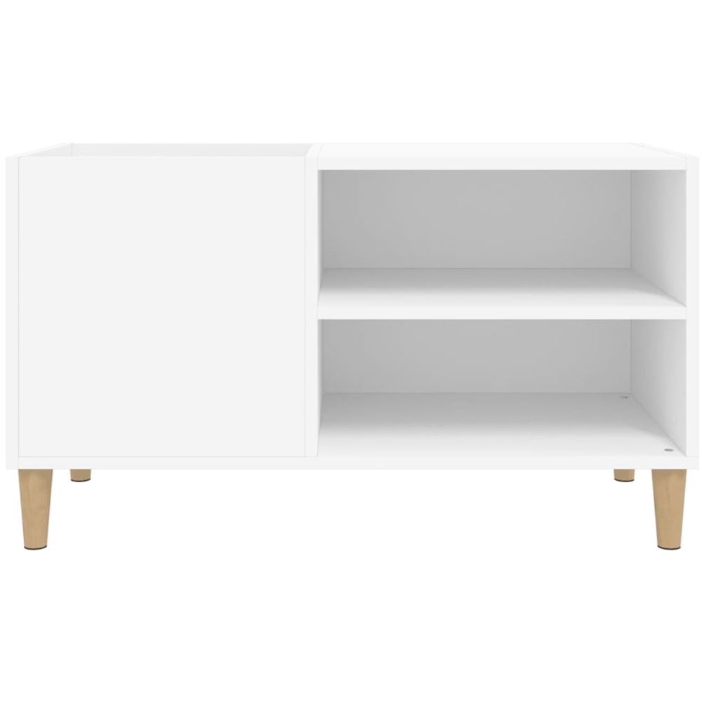 vidaXL 2 Shelf White Record Cabinet Image 5