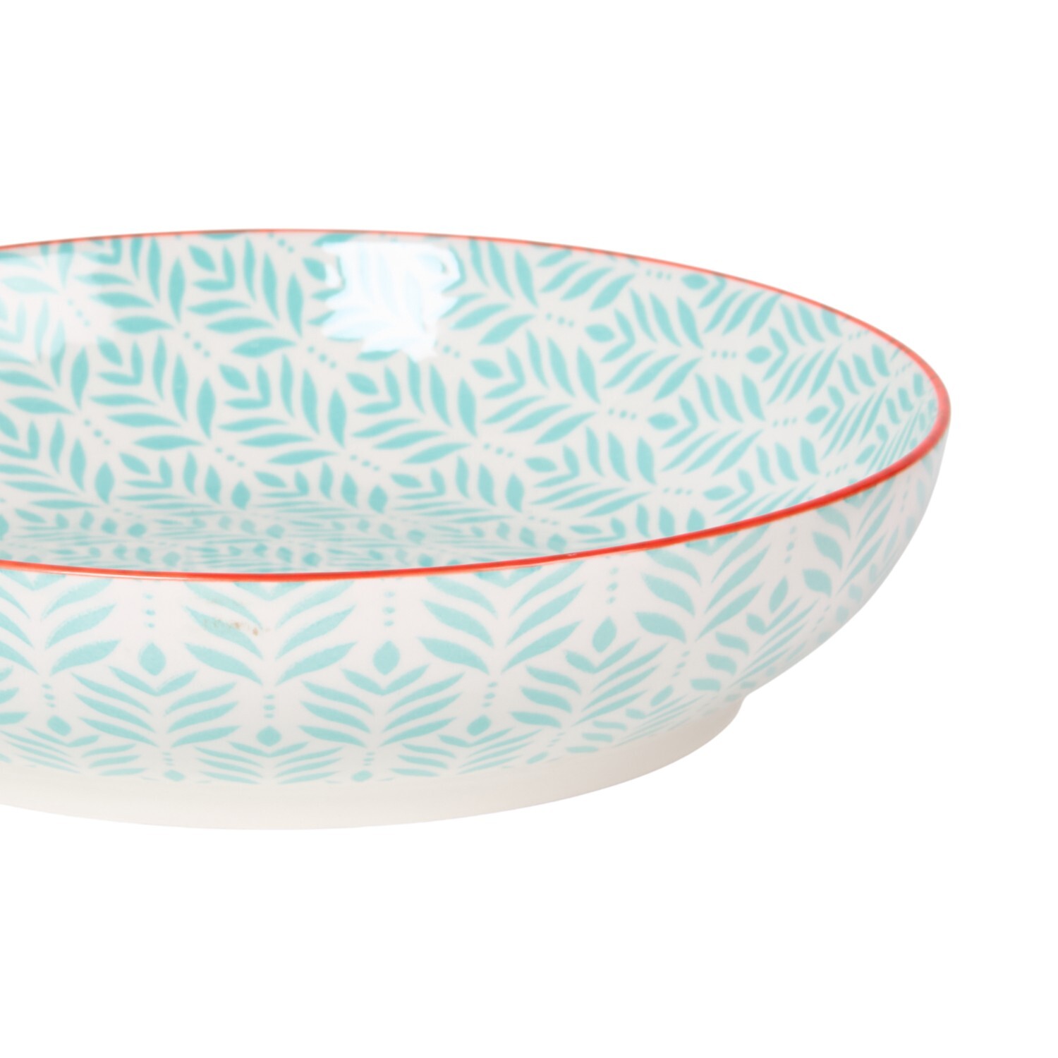 Azalia Pad Print Pasta Bowl - Blue Image 3
