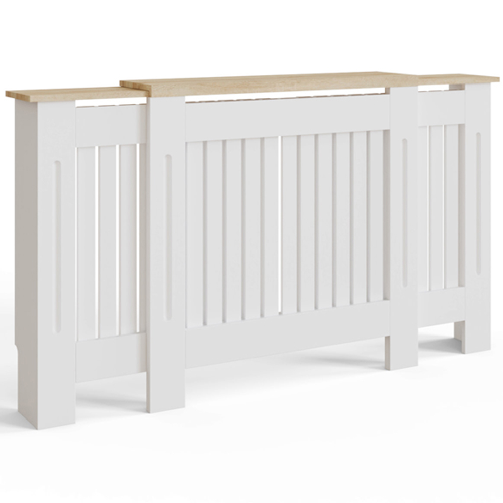 GFW Longslow White Adjustable Radiator Cover Image 3