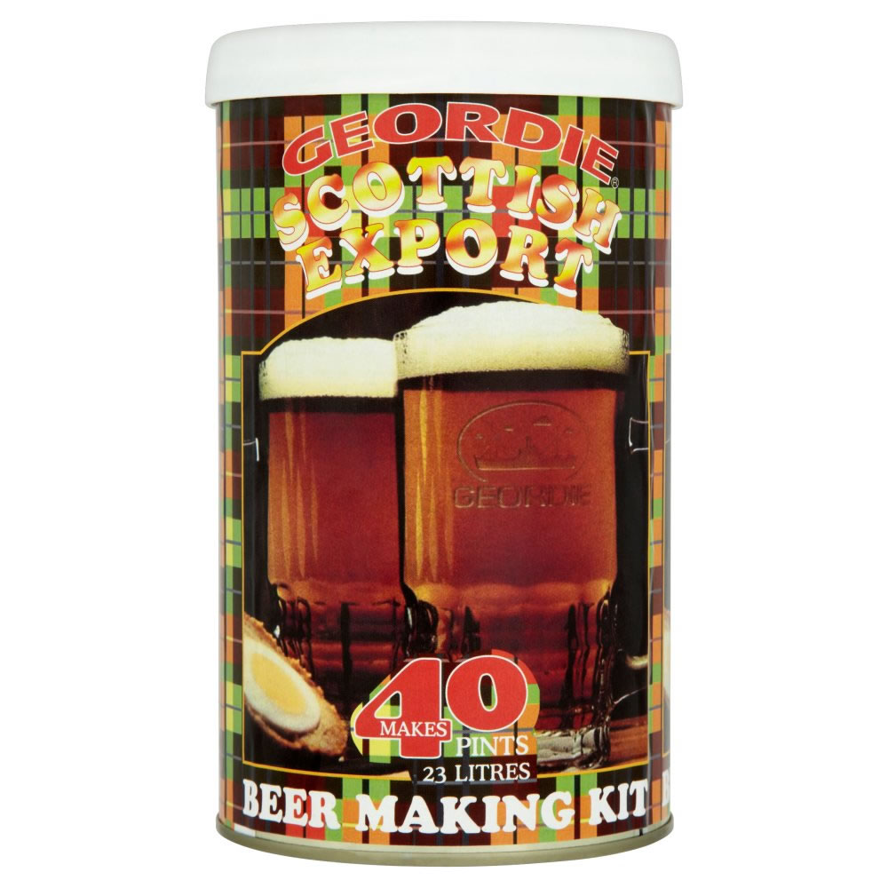 Geordie Beer Making Kit Scottish Export 1.5kg Makes 40 Pints Image