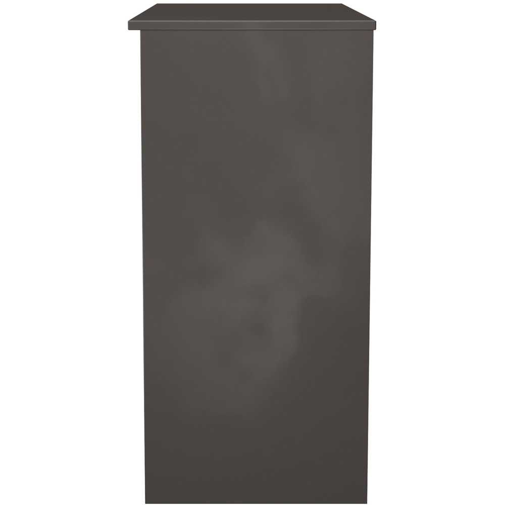 Crowndale Bora 2 Drawer Single Shelf Gold Oak and Graphite Vanity Image 3