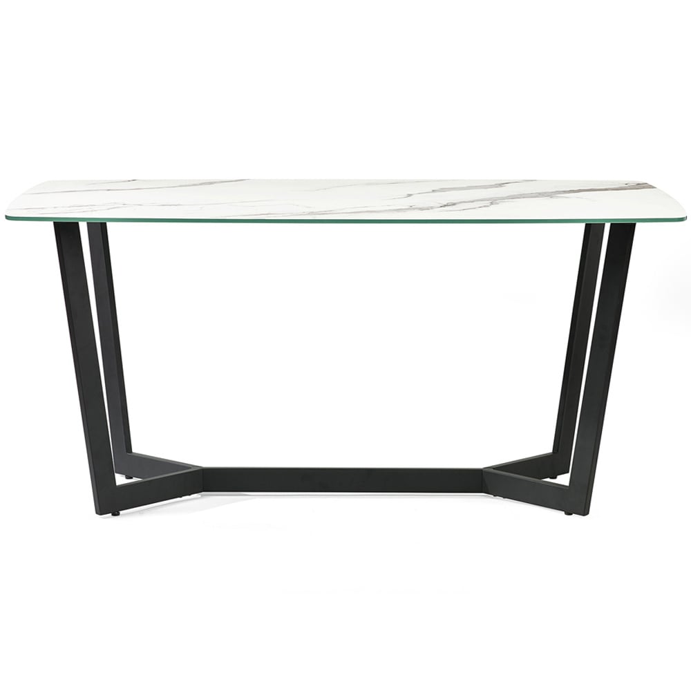Julian Bowen Olympus 6 Seater Dining Table White Marble Image 3