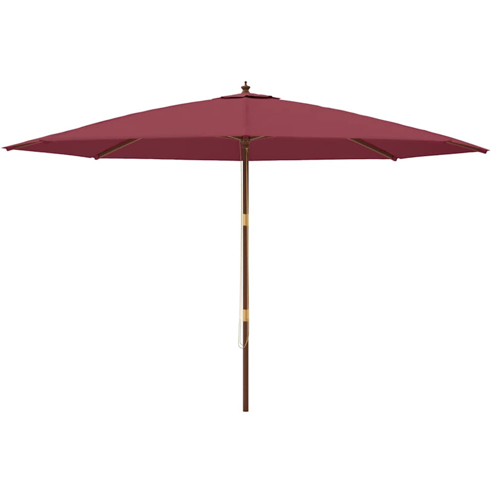 vidaXL Red Garden Parasol 4 x 4m Image 2