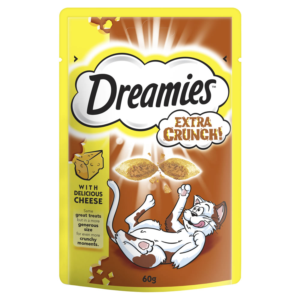 Dreamies Cat Treats Extra Crunch with Cheese 60g Image