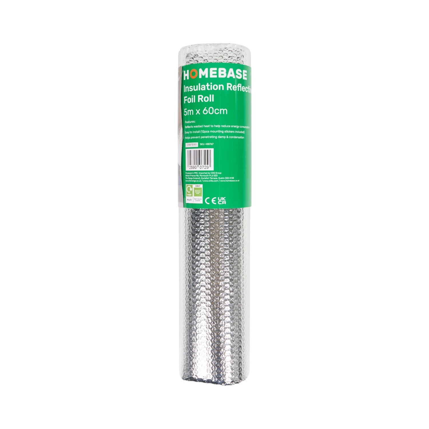 Insulation Reflective Foil Roll Silver Image 2