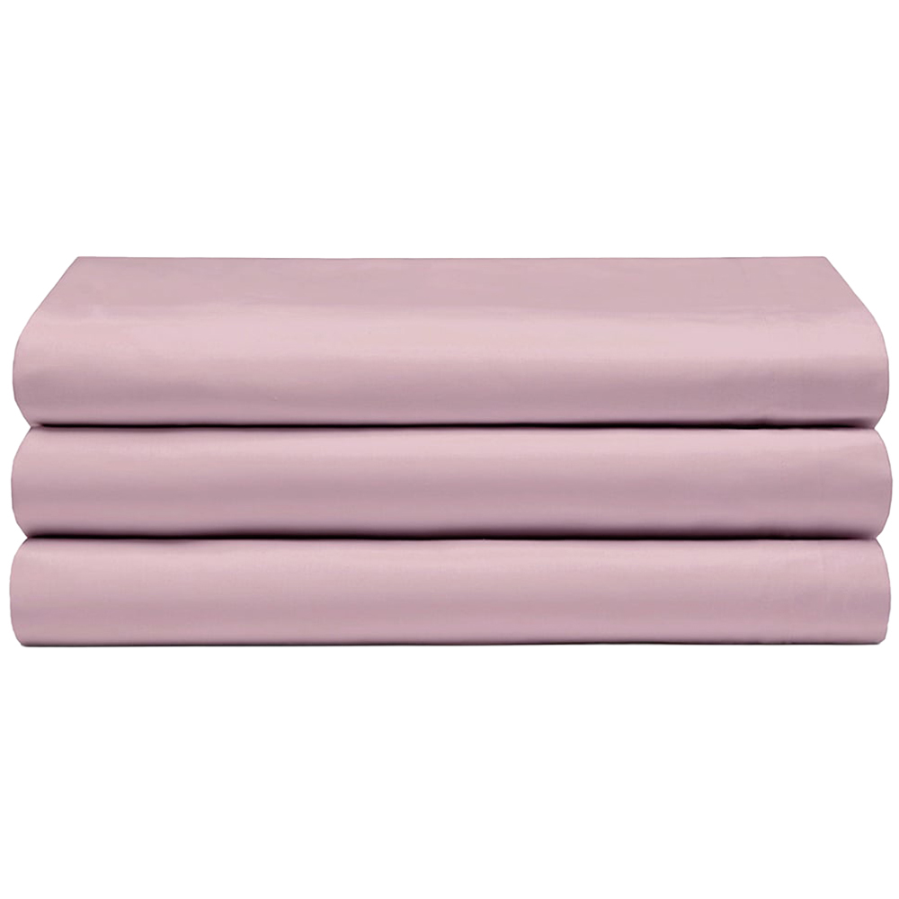Serene Double Blush Flat Bed Sheet Image 1