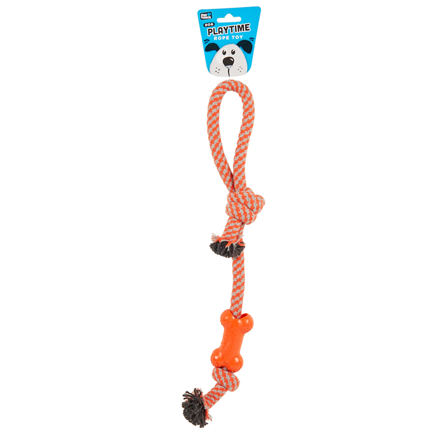 Rope with Bone Dog Toy - Multicolour Image 3