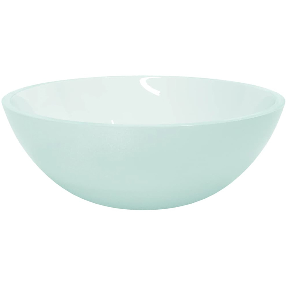 vidaXL Frosted Glass Wash Basin 140 x 500 x 370mm Image 3