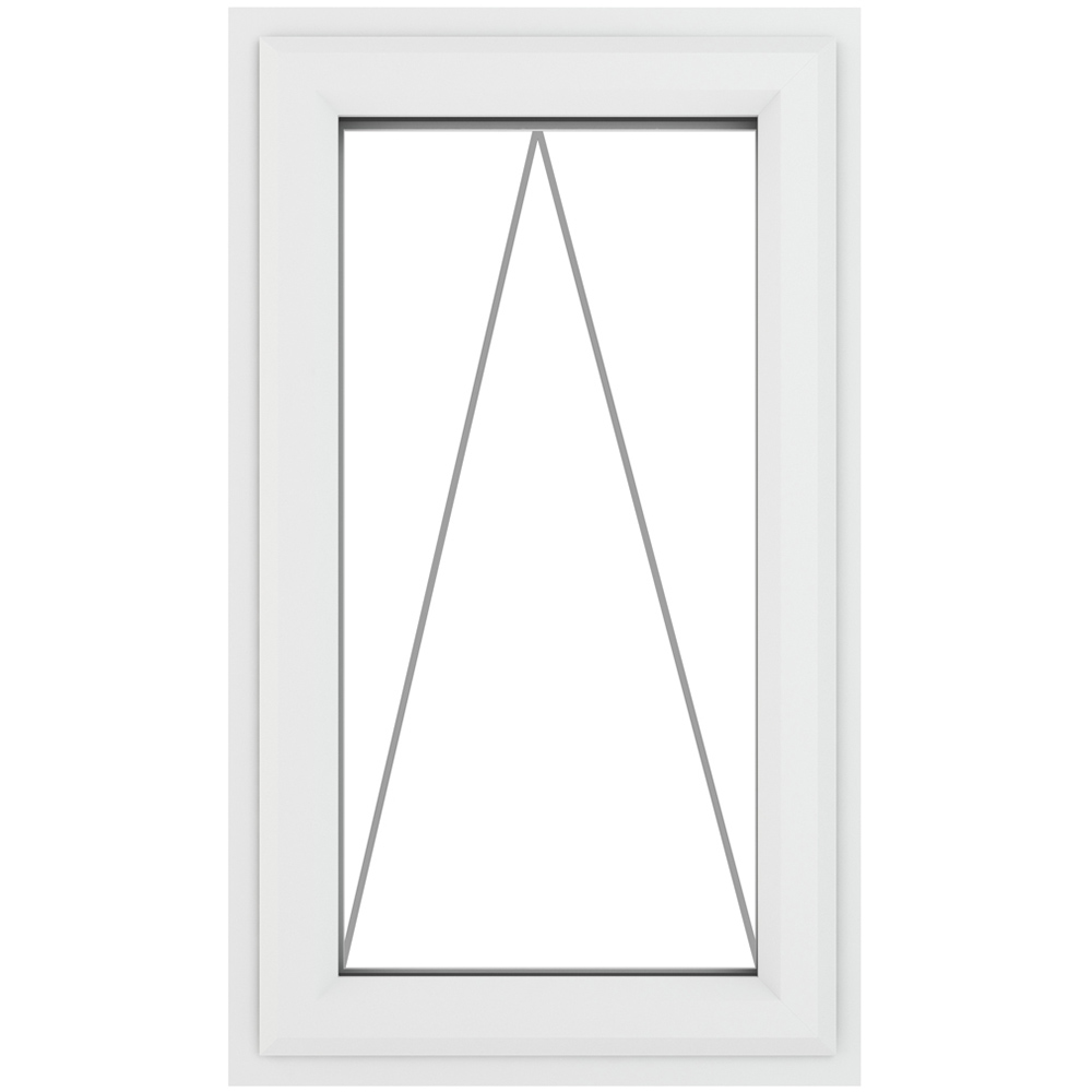 Crystal uPVC Triple Glazed Window Top Hung Opener White Clear Glass 610x1040mm Image 2