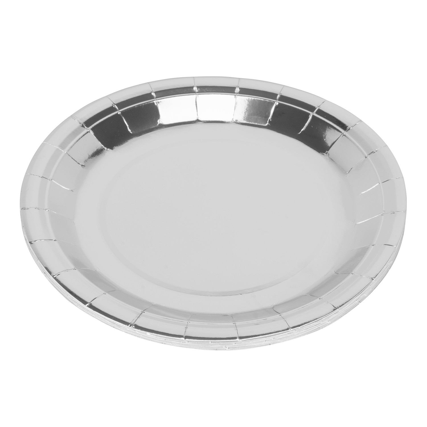 My Home Silver Paper Plates 10 Pack Image 1