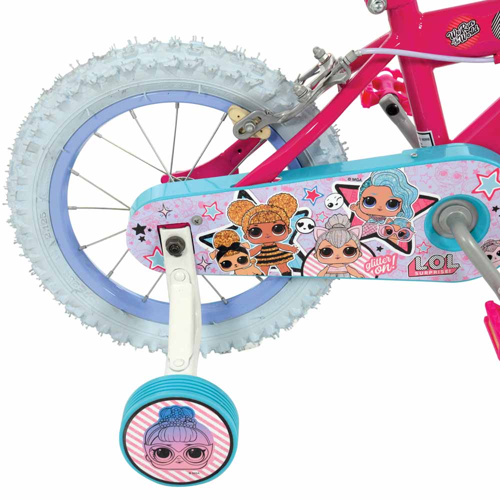 LOL Surprise 14 inch Pink and Blue Bike Image 6