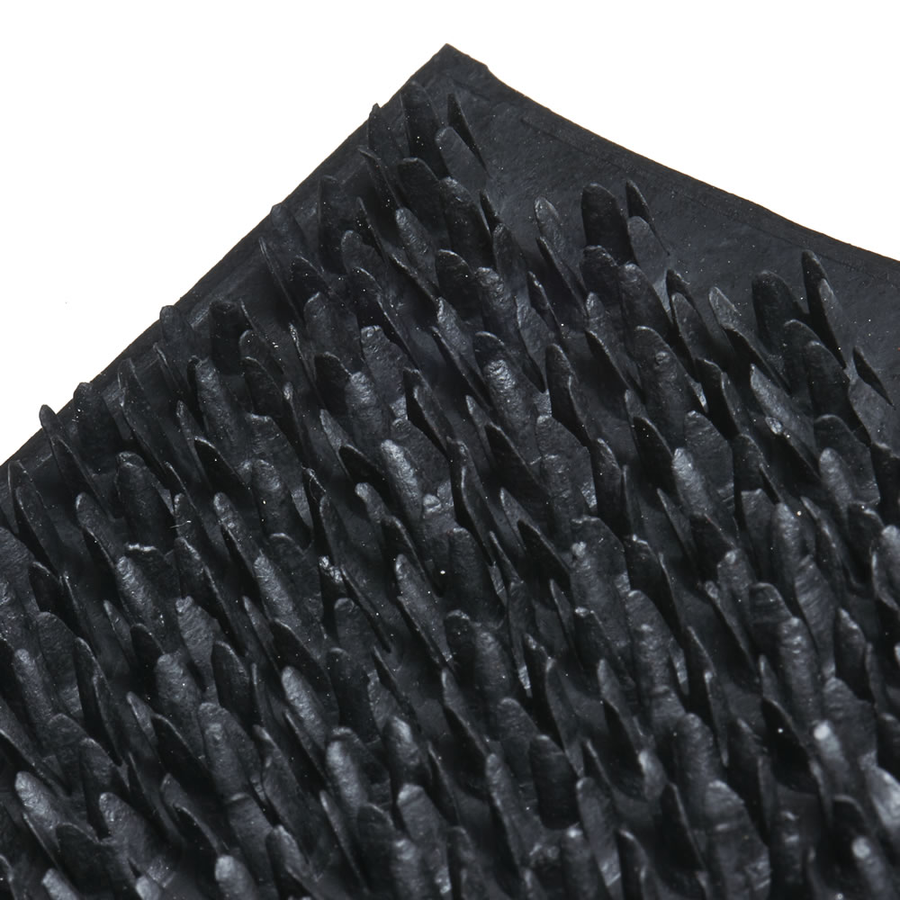 Wilko Black Rubber Scraper Doormat 45 x 75cm Image 2