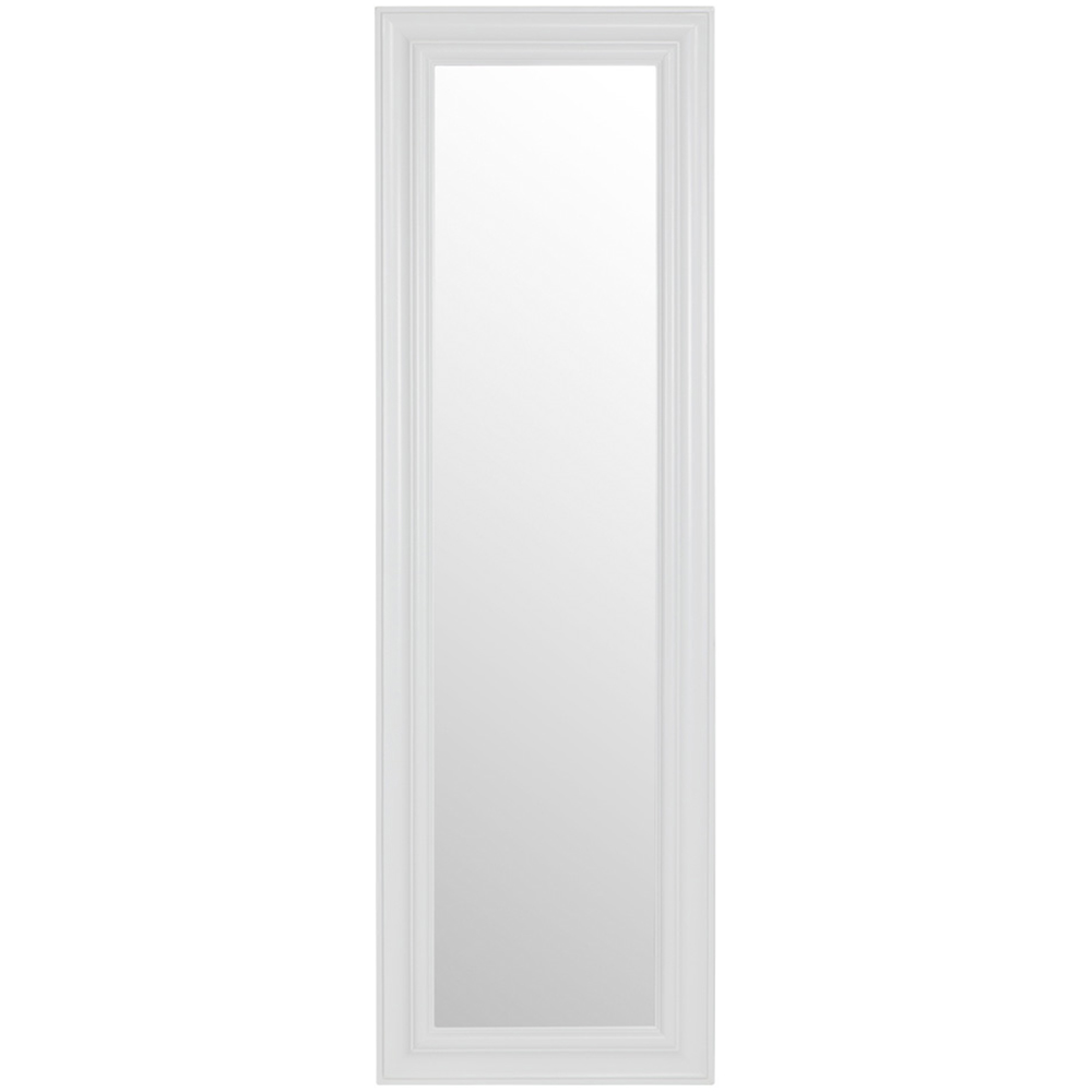Essence White Framed Mirror 131 x 41cm Image