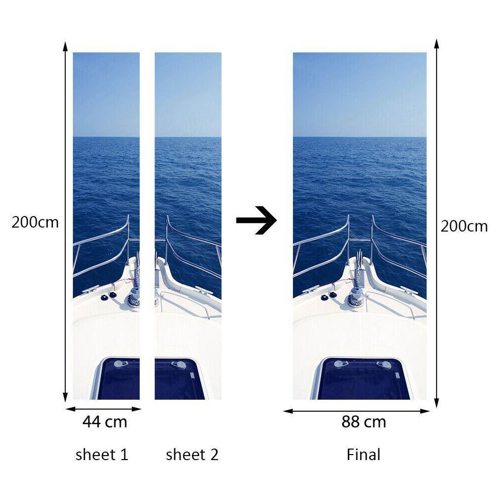 Walplus Sea Door Mural Image 4