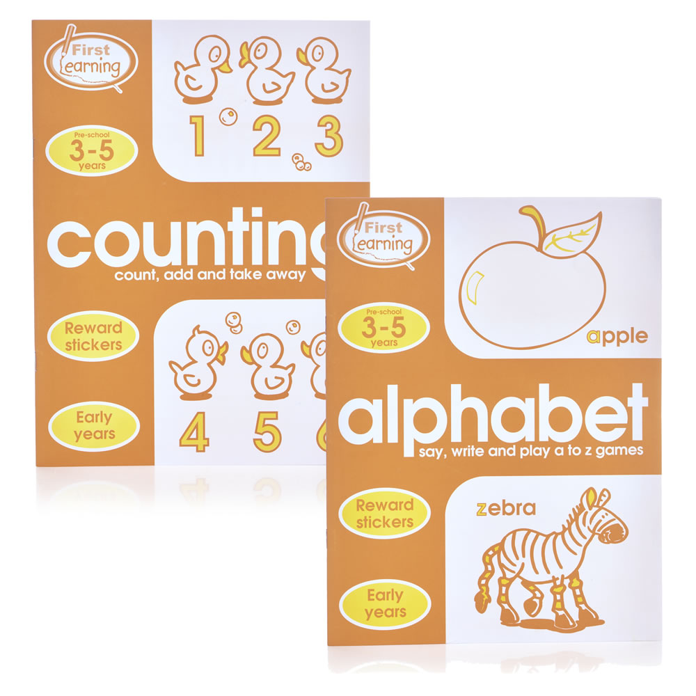 Help With Homework First Learning Counting and Alphabet Activity Book Ages 3-5 Image 1