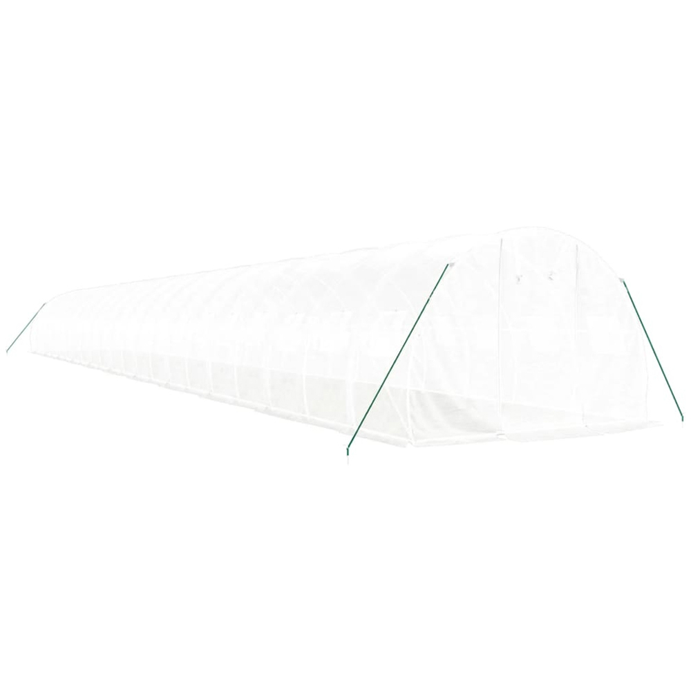 vidaXL White 9.8 x 72ft Greenhouse Image 3