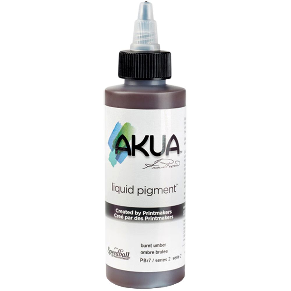 Speedball Akua Burnt Umber Liquid Pigment 118ml Image