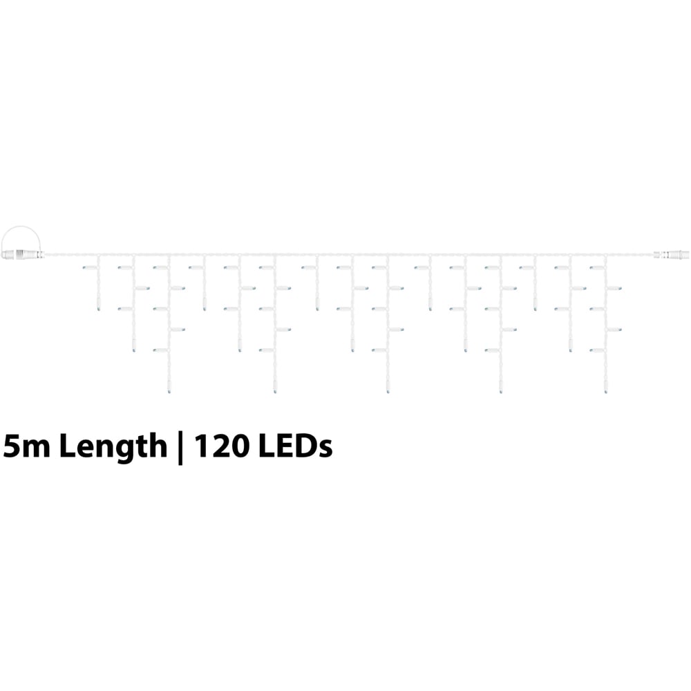 Eagle Connect 120 Warm White LED Icicle Light 5m Image 6