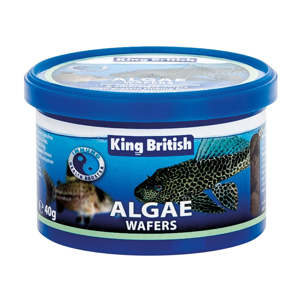 King British Aquarium Algae Wafers Fish Food 40g Image