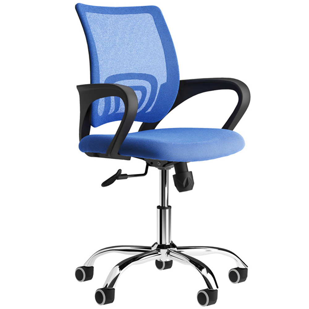 LPD Furniture Tate Blue Mesh Back Swivel Office Chair Image 2