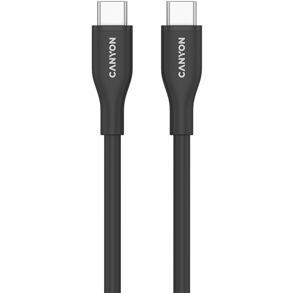 Canyon CNS-CC60SC10 Black Silicon Type-C to Type-C Cable 60W 1m Image 2